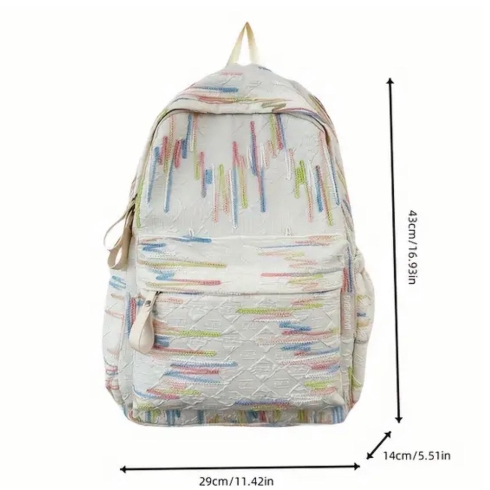 Large Striped Backpack - Picture 4 of 8